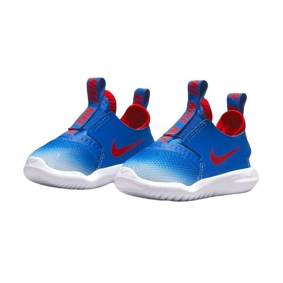 𝅺NIKE Toddler Flex Runner Red + Blue Shoes